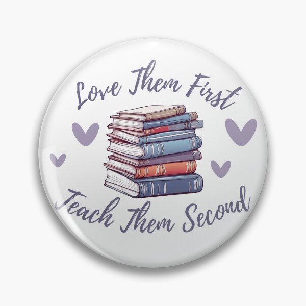 Item preview, Love Them First Teach Them Second Teacher valentines designed and sold by SillyDarkShop.