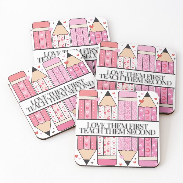 Item preview, Love Them First Teach Them Second Teacher valentines  designed and sold by SillyDarkShop.