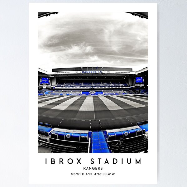 Artikel-Vorschau von Das legendäre Ibrox-Stadion, designt und verkauft von AronArtGallery.