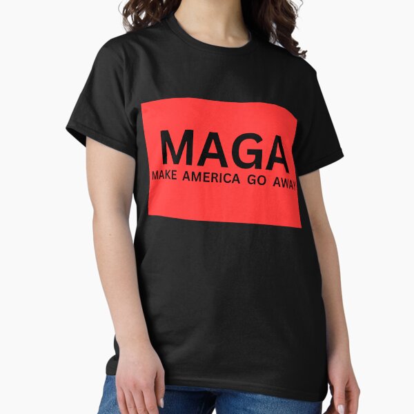 Vista previa del artículo con la obra «MAGA: HAGAMOS QUE AMÉRICA DESAPAREZCA», diseñado y vendido por Wild One.