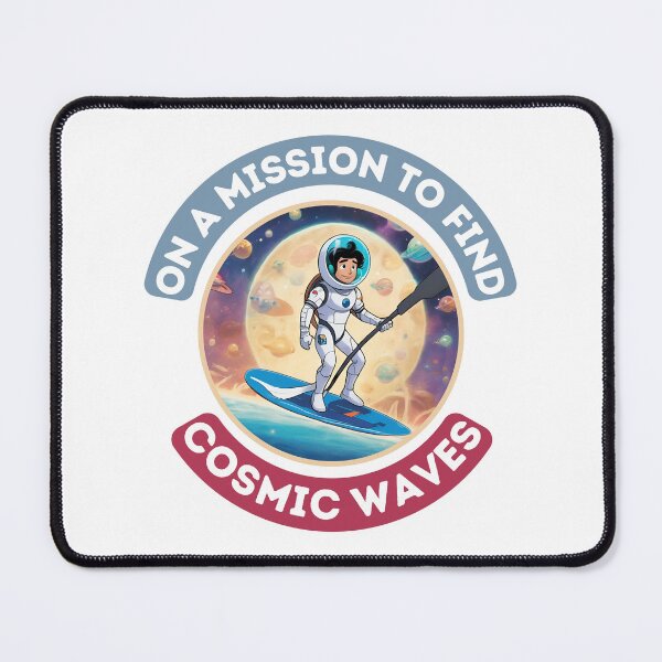 Item preview, On a Mission to Find Cosmic Waves – Astronaut Paddleboarding Tee designed and sold by bobparduephoto.