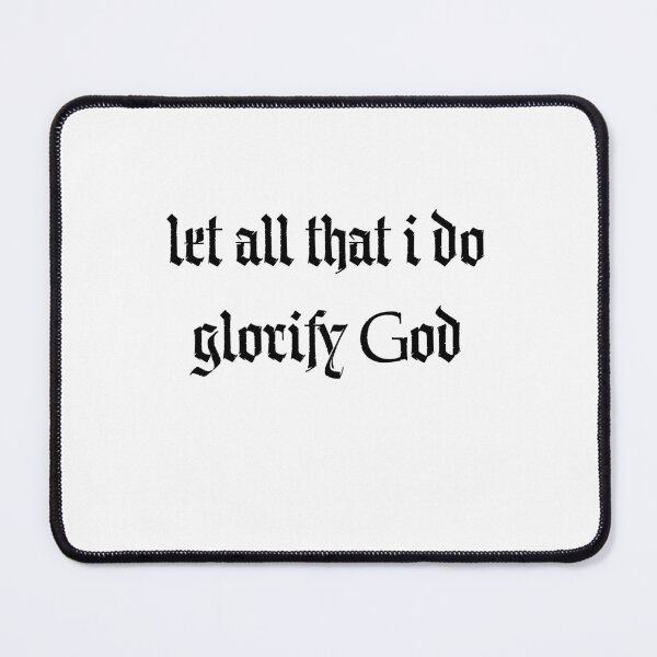 Item preview, Glorify God - Gothic Black Typography designed and sold by MagnoliaLamb.