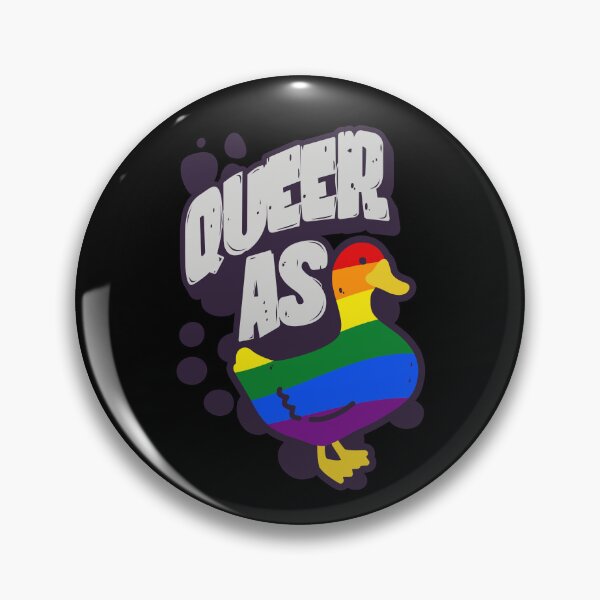 Item preview, Rainbow Queer as Duck LGBT Gay Pride Flag designed and sold by Clara Hollins.