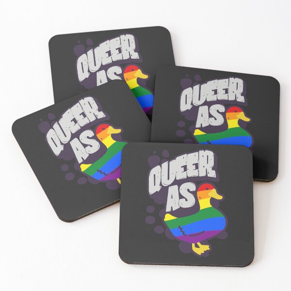 Item preview, Rainbow Queer as Duck LGBT Gay Pride Flag designed and sold by Clara Hollins.