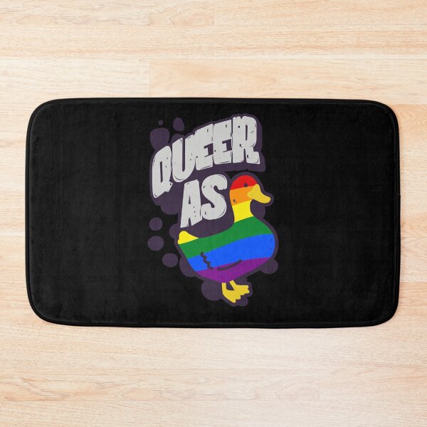 Item preview, Rainbow Queer as Duck LGBT Gay Pride Flag designed and sold by Clara Hollins.