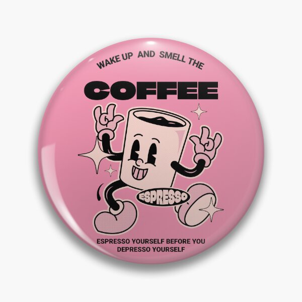 Item preview, Espresso Man Retro Wake Up and Smell The Coffee designed and sold by scooterbaby.