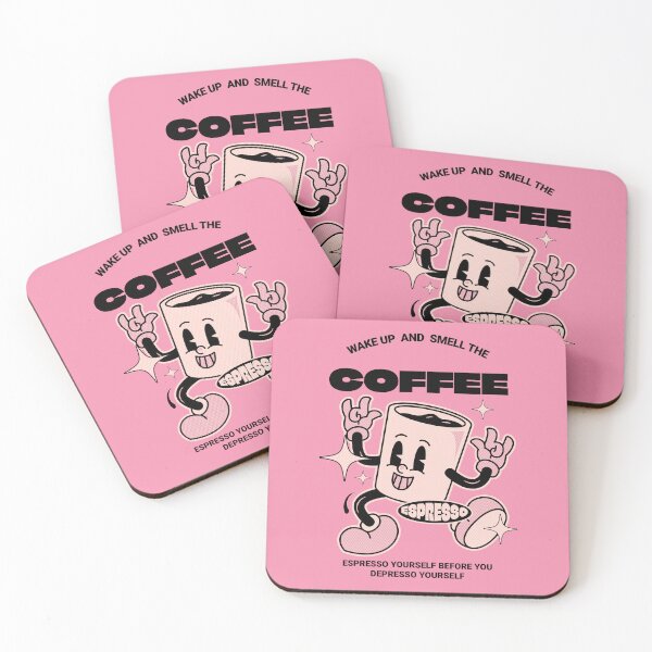 Item preview, Espresso Man Retro Wake Up and Smell The Coffee designed and sold by scooterbaby.
