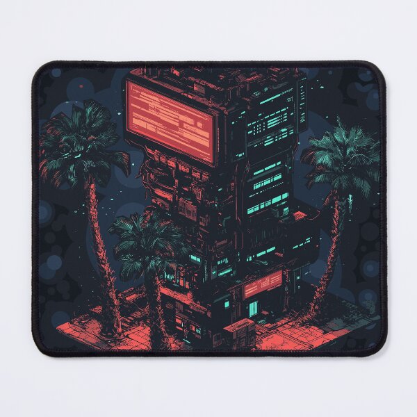 Item preview, Neon Oasis: Tower of Tomorrow designed and sold by blampop.