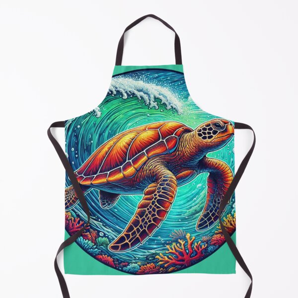 Item preview, Vibrant Sea Turtle Design | Ocean Life Art | Coral Reef Illustration designed and sold by Nauert's.