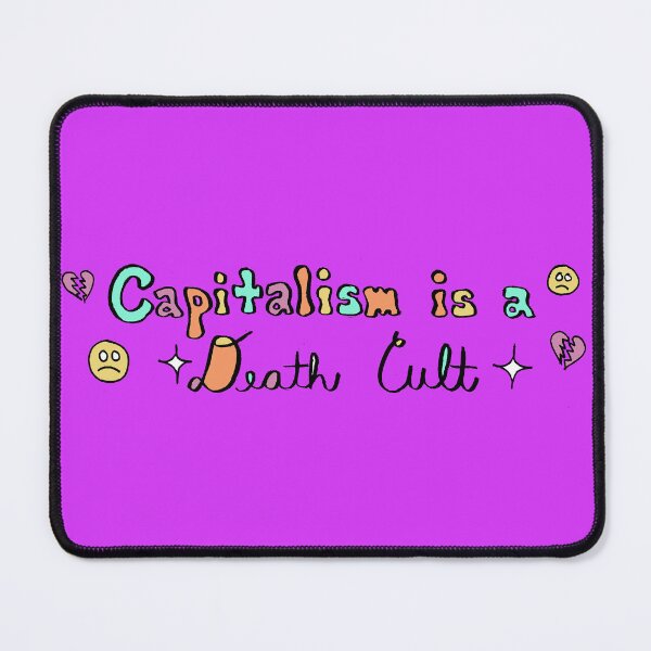 Item preview, Capitalism is a Death Cult Hand Lettered Text designed and sold by Intergalactic Unicorn: Art by Anna Schmidt.