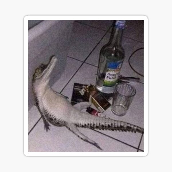 Item preview, Alcoholic Gator designed and sold by MindExpansion.