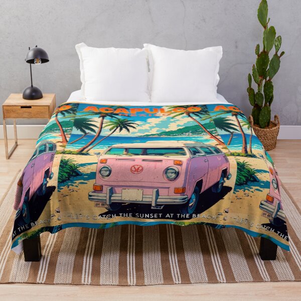 Item preview, Travel by van to ACAPULCO - MEXICO Cute Vintage 80s anime design sticker designed and sold by UrbanTRIP.
