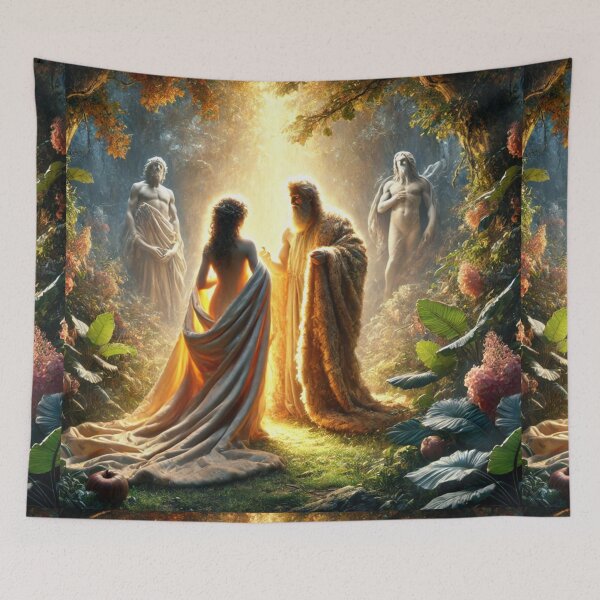 Item preview, "Unto Adam Also and to His Wife Did the Lord God Make Coats of Skins" – Divine Provision Verse: Genesis 3:21 (KJV) designed and sold by Meta2Physical.