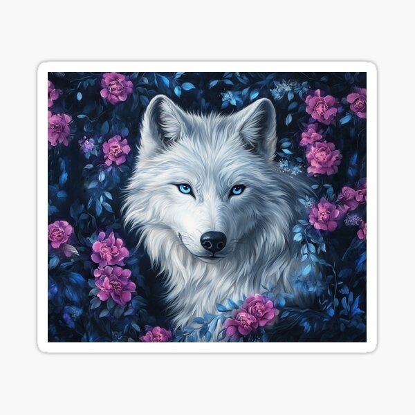 Wolf in February Sticker