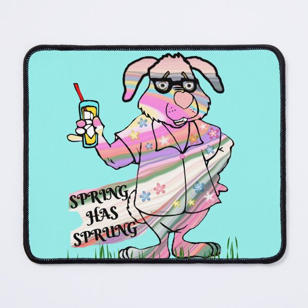 Item preview, Rainbow Rabbit Celebrates Springtime with a Toast designed and sold by kristalcurt.