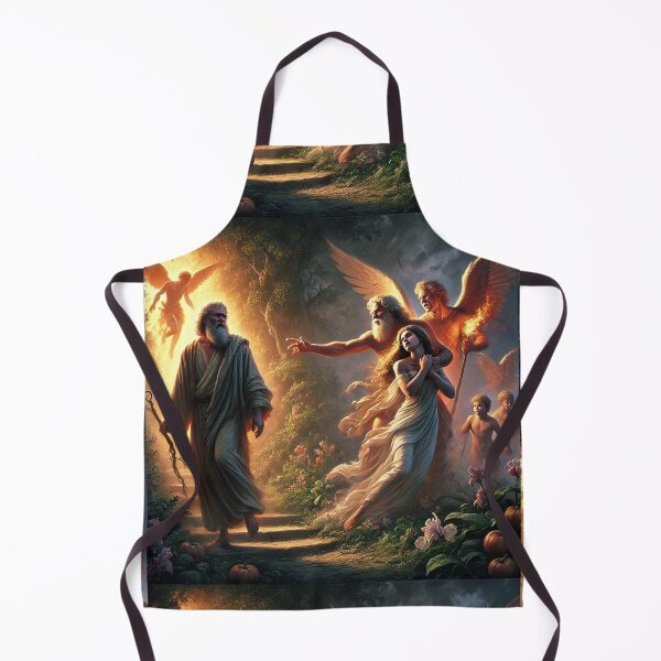 Item preview, "Therefore the Lord God Sent Him Forth from the Garden of Eden" – The Expulsion from Paradise Verse: Genesis 3:23 (KJV) designed and sold by Meta2Physical.