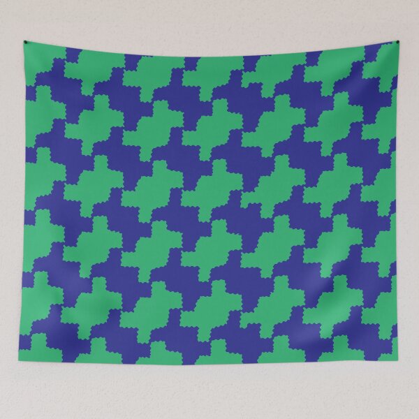 Item preview, Ocean Crinkle Houndstooth designed and sold by STUDIO MORE Los Angeles.