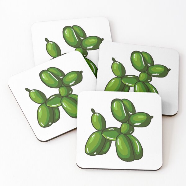 Aperçu de l'œuvre Chien ballon vert créée et vendue par IceCubeMarket.