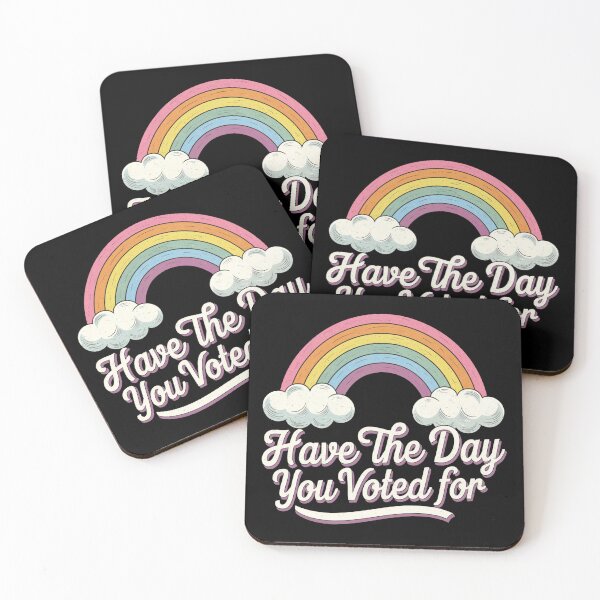 Item preview, Vintage Have The-Day You Voted for- Retro Rainbow Sarcasm Tee designed and sold by InklingIris.