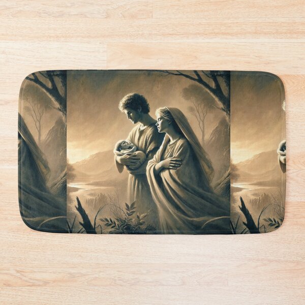 Item preview, "And Adam Knew Eve His Wife; and She Conceived, and Bare Cain" – The Birth of Cain Verse: Genesis 4:1 (KJV) designed and sold by Meta2Physical.