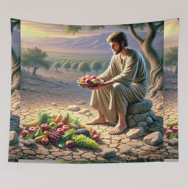 Item preview, "Cain Brought of the Fruit of the Ground an Offering" – Cain’s Offering Verse: Genesis 4:3 (KJV) designed and sold by Meta2Physical.