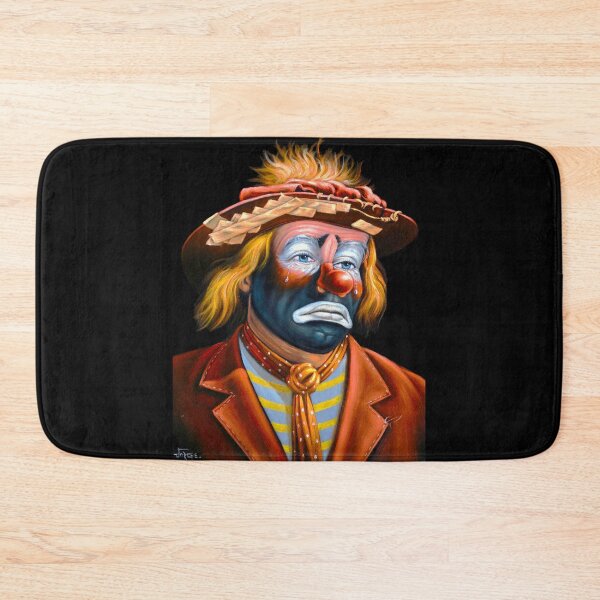 Artikelvorschau, Emmett Kelly als Weary Willie, der Hobo-Clown, Öl auf schwarzem Samt von Jorge Torrones, Version 3 entworfen und verkauft von velvetify.com.
