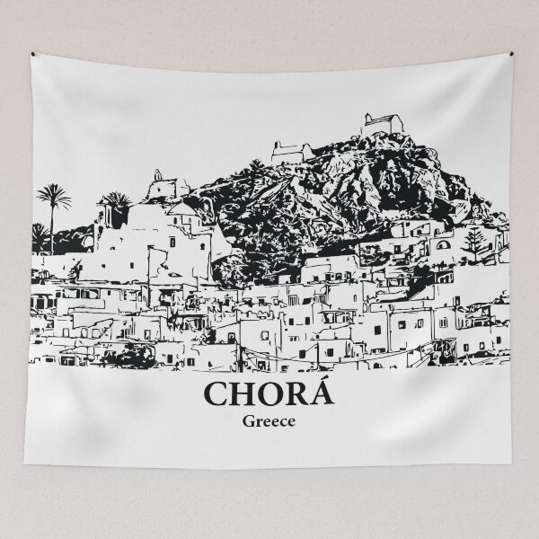Item preview, Chorá - Greece designed and sold by Lakeric Cityscapes.