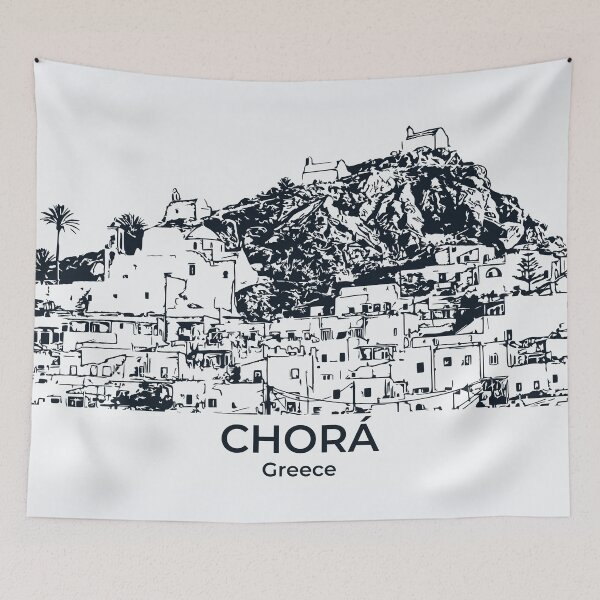 Item preview, Chorá - Greece designed and sold by Lakeric Cityscapes.