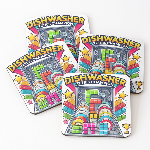 Item preview, Dishwasher Tetris Champion Funny Dish Art designed and sold by Traloch O'Laoi.