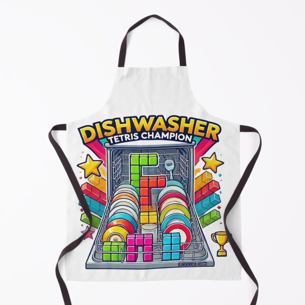 Item preview, Dishwasher Tetris Champion Funny Dish Art designed and sold by Traloch O'Laoi.