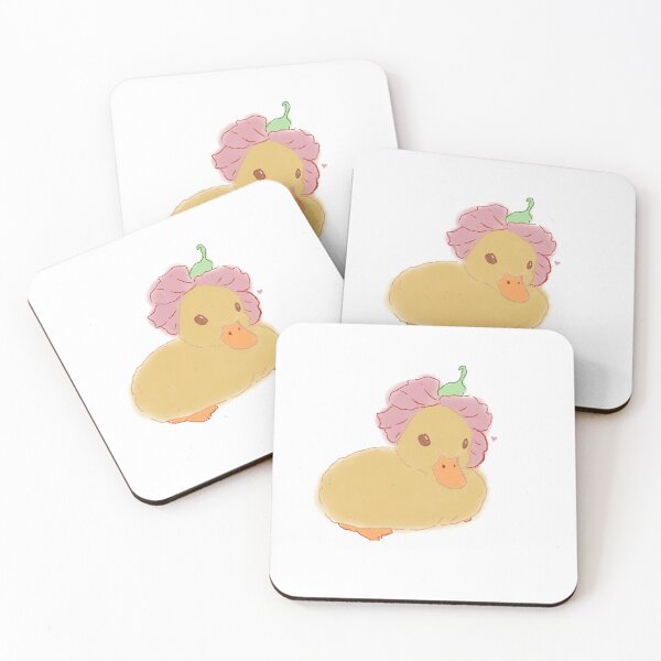 Item preview, Cute Melted Duckling With Flower Hat designed and sold by sweetcookielove.