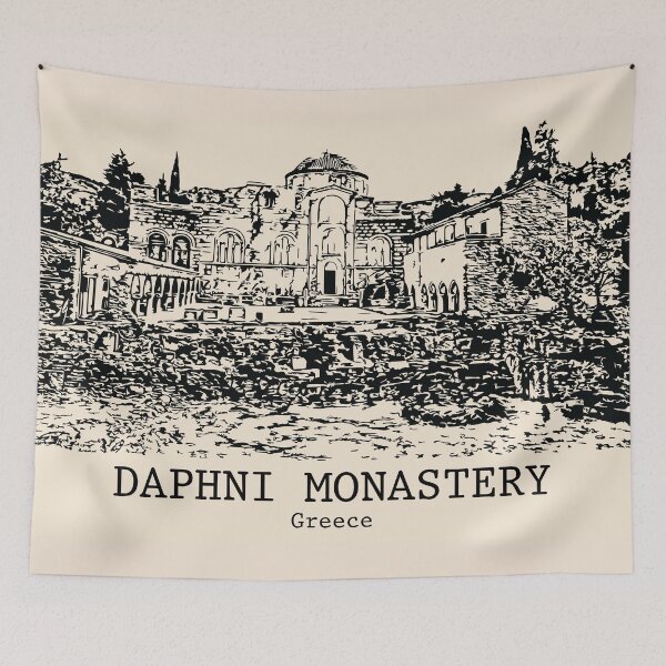 Item preview, Daphni Monastery - Greece designed and sold by Lakeric Cityscapes.