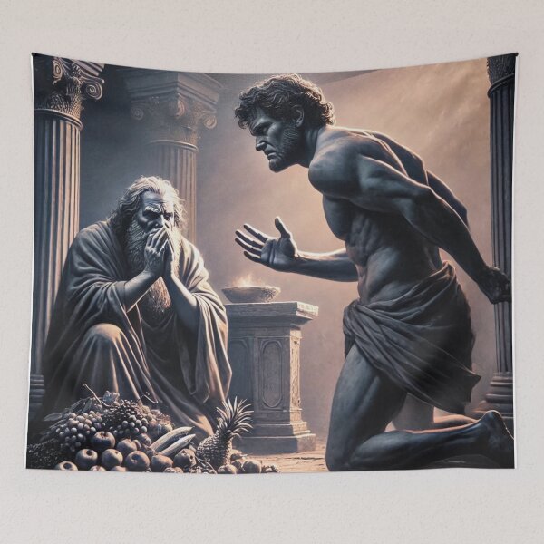 Item preview, "But Unto Cain and to His Offering He Had Not Respect" – Cain’s Rejection Verse: Genesis 4:5 (KJV) designed and sold by Meta2Physical.