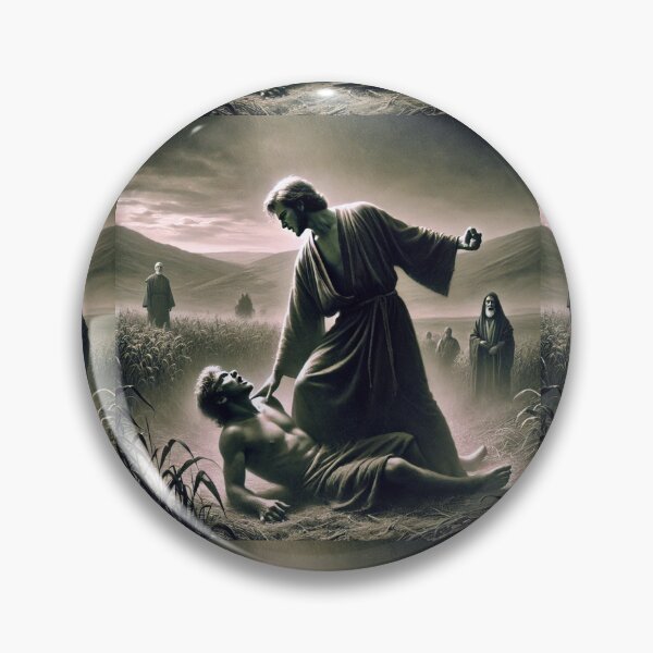 Item preview, "Cain Rose Up Against Abel" – The First Murder Verse: Genesis 4:8 (KJV) designed and sold by Meta2Physical.