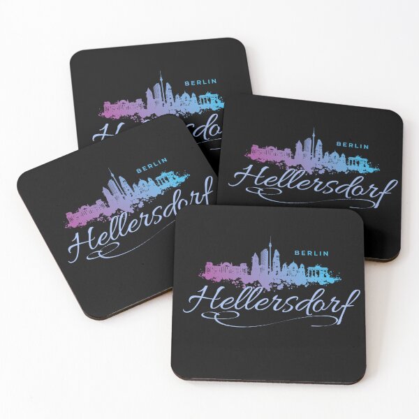 Item preview, Berlin skyline with Hellersdorf lettering designed and sold by Ecmoprints.
