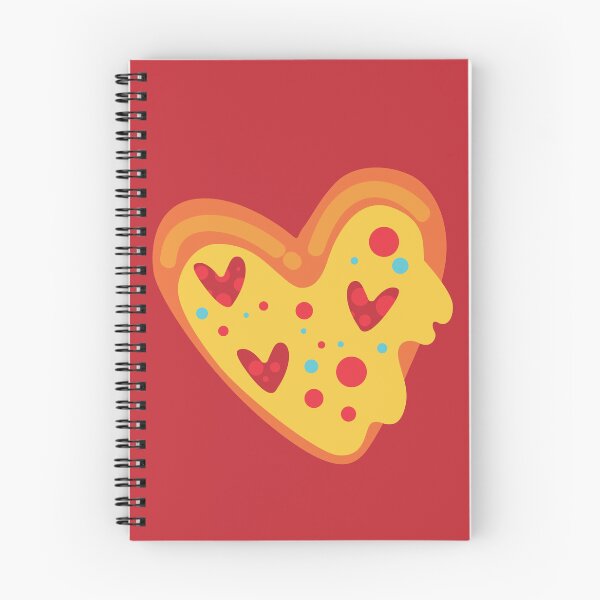 Item preview, valentine heart pizza love vibrant playful designed and sold by Gossip Rag.