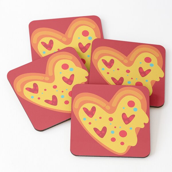 Item preview, valentine heart pizza love vibrant playful designed and sold by Gossip Rag.