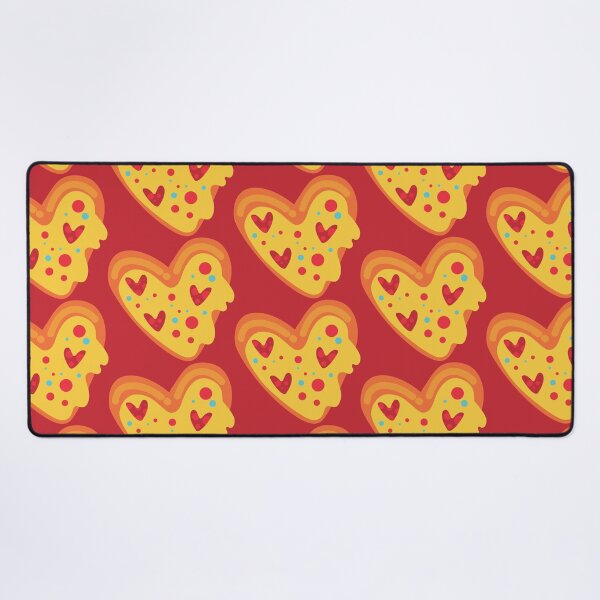 Item preview, valentine heart pizza love vibrant playful designed and sold by Gossip Rag.