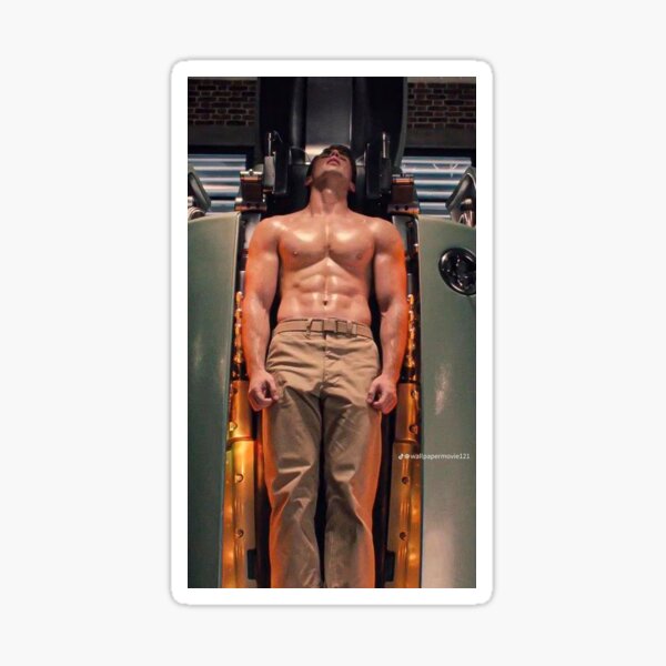 Chris Evans - Captain America Pecs Sticker