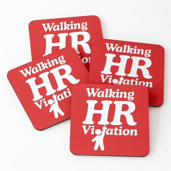 Item preview, WALKING HR VIOLATION - Funny Workplace Job Humor designed and sold by ourkid.