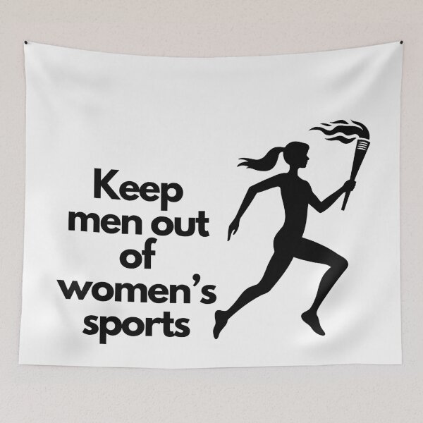 Item preview, Keep men out of women’s sports  designed and sold by Nerdybirdy73.