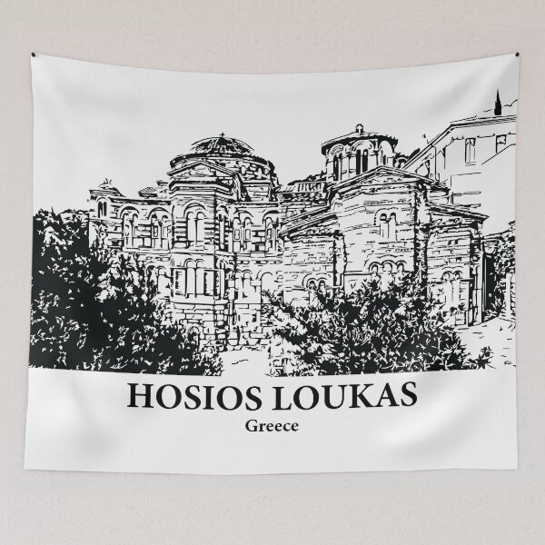 Item preview, Hosios Loukas - Greece designed and sold by Lakeric Cityscapes.