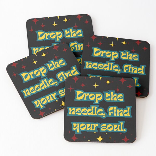 Item preview, Vinyl Collector Quote in Hippy vintage retro style Drop the needle, find your soul. designed and sold by ugsdesignS.