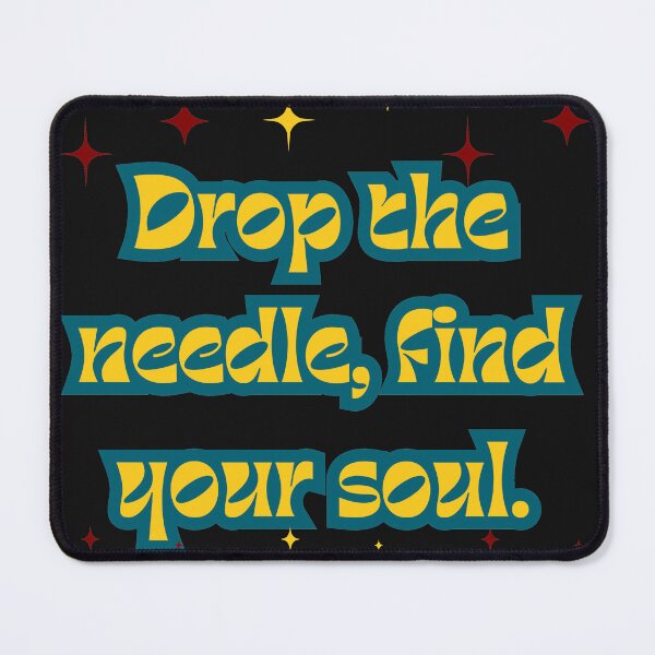 Item preview, Vinyl Collector Quote in Hippy vintage retro style Drop the needle, find your soul. designed and sold by ugsdesignS.