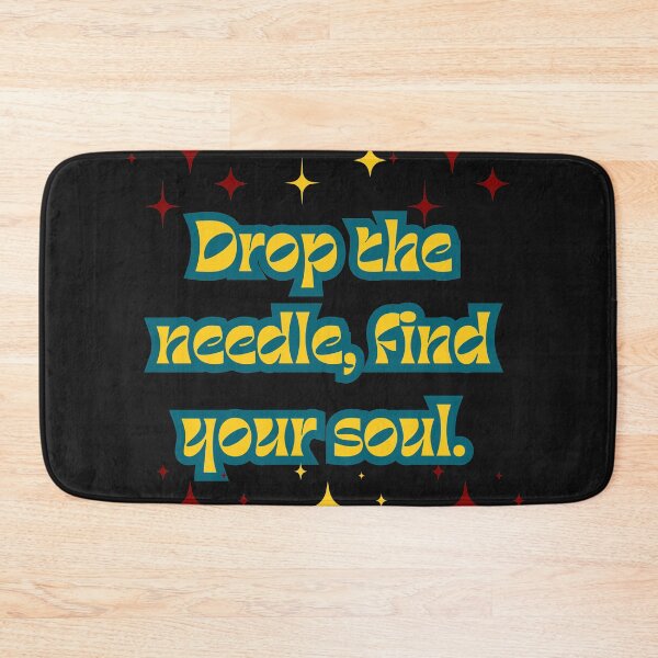 Item preview, Vinyl Collector Quote in Hippy vintage retro style Drop the needle, find your soul. designed and sold by ugsdesignS.