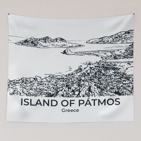Item preview, Island of Pátmos - Greece designed and sold by Lakeric Cityscapes.