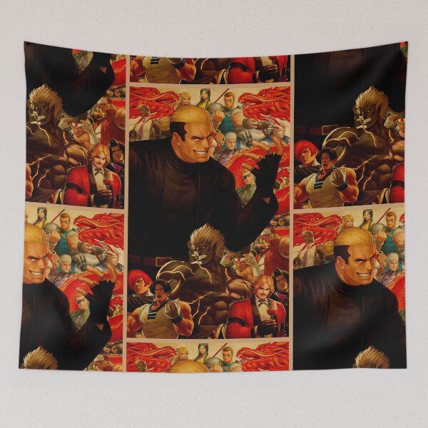 Item preview, RYUJI YAMAZAKI Arcade Retro King of Fighters Gaming Art designed and sold by Back2Collage.