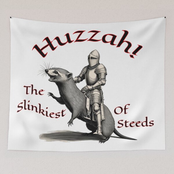 Item preview, Weasel knight graphic design designed and sold by JennyFinns.