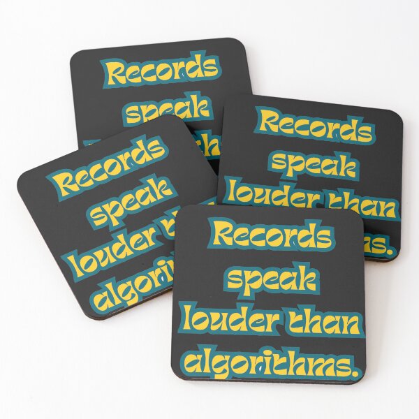 Item preview, Vinyl Lover Quote Records Speak Louder Than Algorithms designed and sold by ugsdesignS.