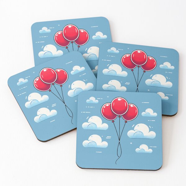 Item preview, Three Red Balloons in a Blue Sky designed and sold by KittyKatto.